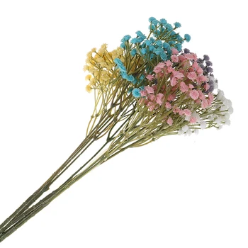 Artificial Flowers Plastic Gypsophila DIY Floral Bouquets Arrangement Wedding Home Decor 90 Flower Heads