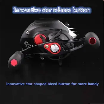 

MeterMall 17+1BB Metal Baitcast Fishing Reel Right / Left Hand 7.1 Long Shot Lure Fishing Reel