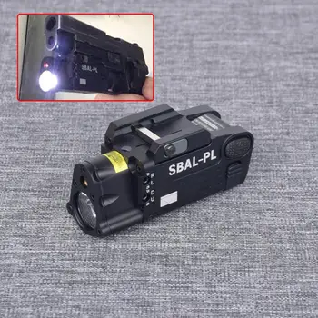 

SBAL-PL Tactical Laser Flashlight Hunting Weapon Light Combo Red Laser Pistol Constant/Strobe Gun Light For Picatinny Rail