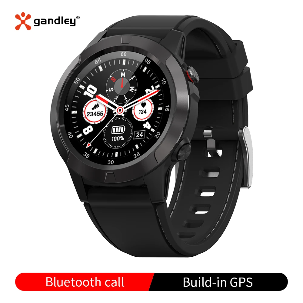 Gandley M4 Смарт-часы GPS Компас Барометр атмосферное давление управление музыкой