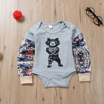 

Newborn Baby Boy Tattoo Bodysuit Baby Boys Girls Baby Mesh Tattoo Sleeve Body Suit Infant Clothes Newborn Baby Bodysuit 0-2 Year