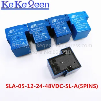 

Power relays SLA-05VDC-SL-A SLA-12VDC-SL-A SLA-24VDC-SL-A SLA-48VDC-SL-A 5V 12V 24V 48V 30A 5PIN T90 a group of normally open