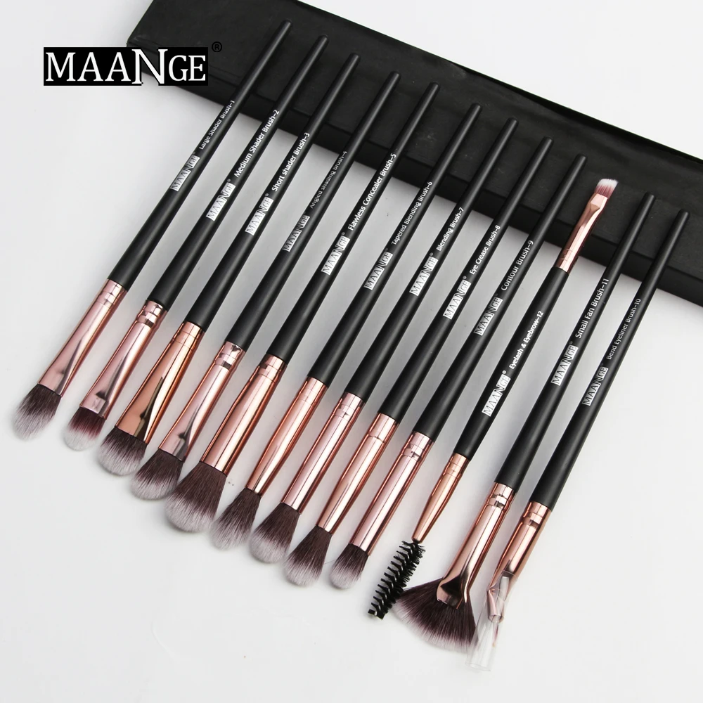 

12 Pcs/lot Makeup Brushes Set Eye Shadow Brushes Blending Eyeliner Eyelash Eyebrow Brushes for Makeup Brochas Maquillaje