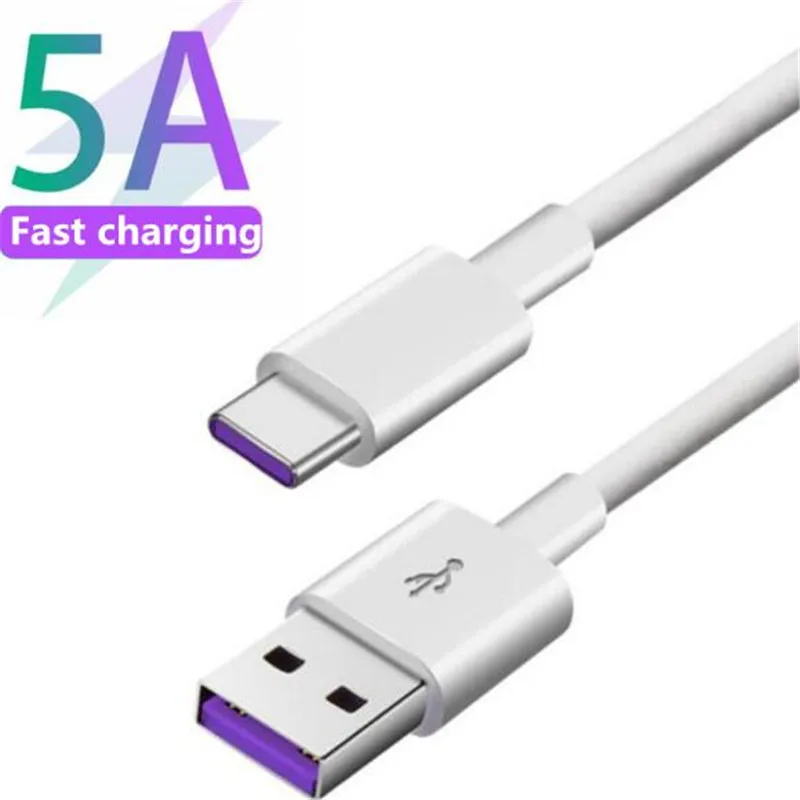 1000 шт./лот 5А кабель для быстрой зарядки Usb type C huawei P10 Plus 1 м galaxy s9 s9PLUS S8 NOTE8|Кабели