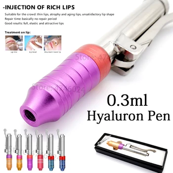 

Original 0.3ml Hyaluronique Pen Kit for Hyaluronic aicd Anti Aging lip Filler Atomizer Hyaluron Pen Syringe No Needle Injection