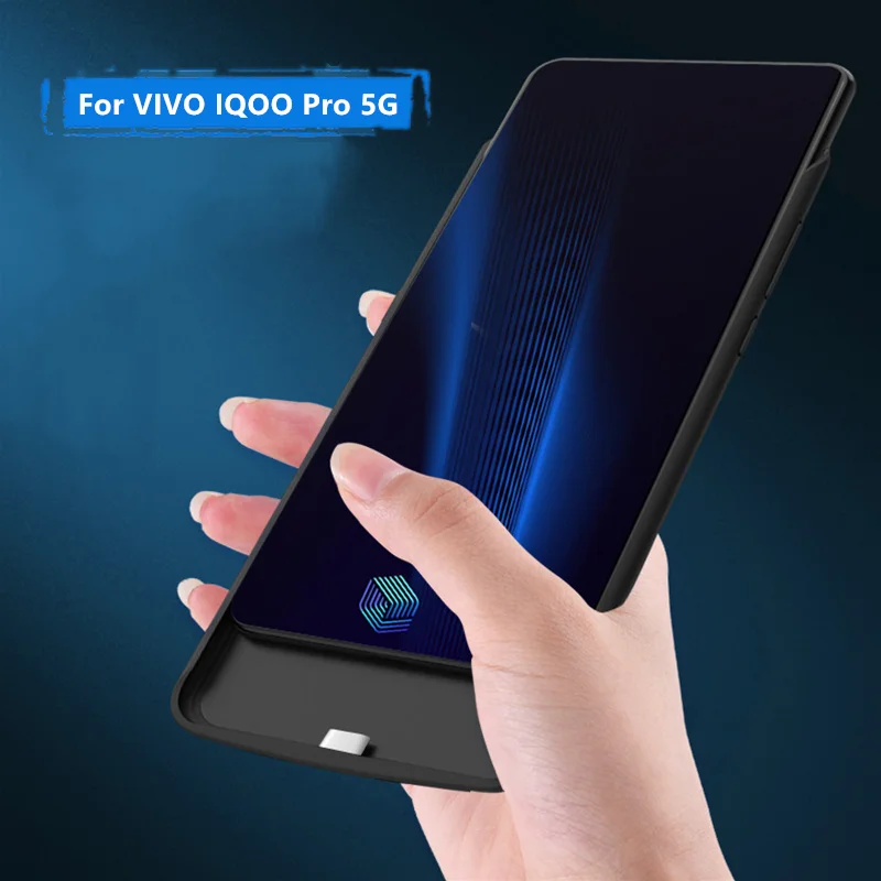 Чехол для зарядки аккумулятора для VIVO IQOO Pro 5G Внешний чехол-аккумулятор 6500 мАч портативный чехол для зарядного устройства