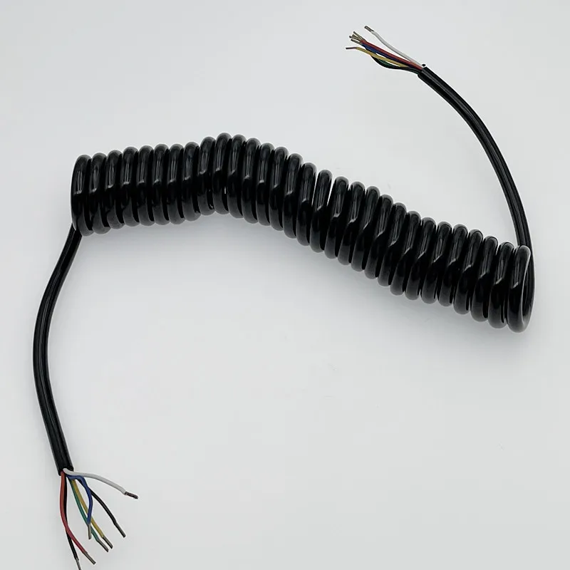 CVP Trailer Cable Curly Spiral Cable 3M RV Parts Van Camper Accessories Caravan Components Signal Electric Wire Connectors