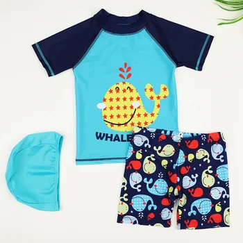 

Boys Wetsuit Bathing For Boy Fashion Swimsuit Kids Swimwear For Boys Sunscreen Water Play Baby Sunscreen Swimwear Clothes 3Pcs