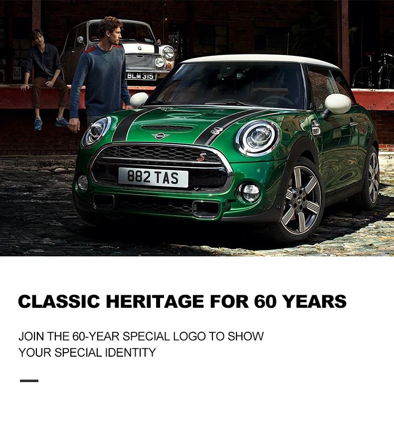 60 лет часы в советском стиле стикер s для Mini Cooper F56 заднее сиденье украшение выделенный 3D эпоксидная наклейка крышка аксессуары