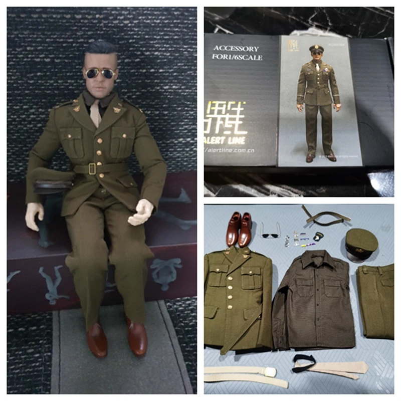 1/6 Scale Jacket WWII US Army Alert Line Action Figures 