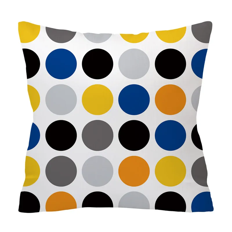 Новая современная желтая Геометрическая квадратная наволочка для подушки наволочка для дома Декор дивана - Цвет: 1
