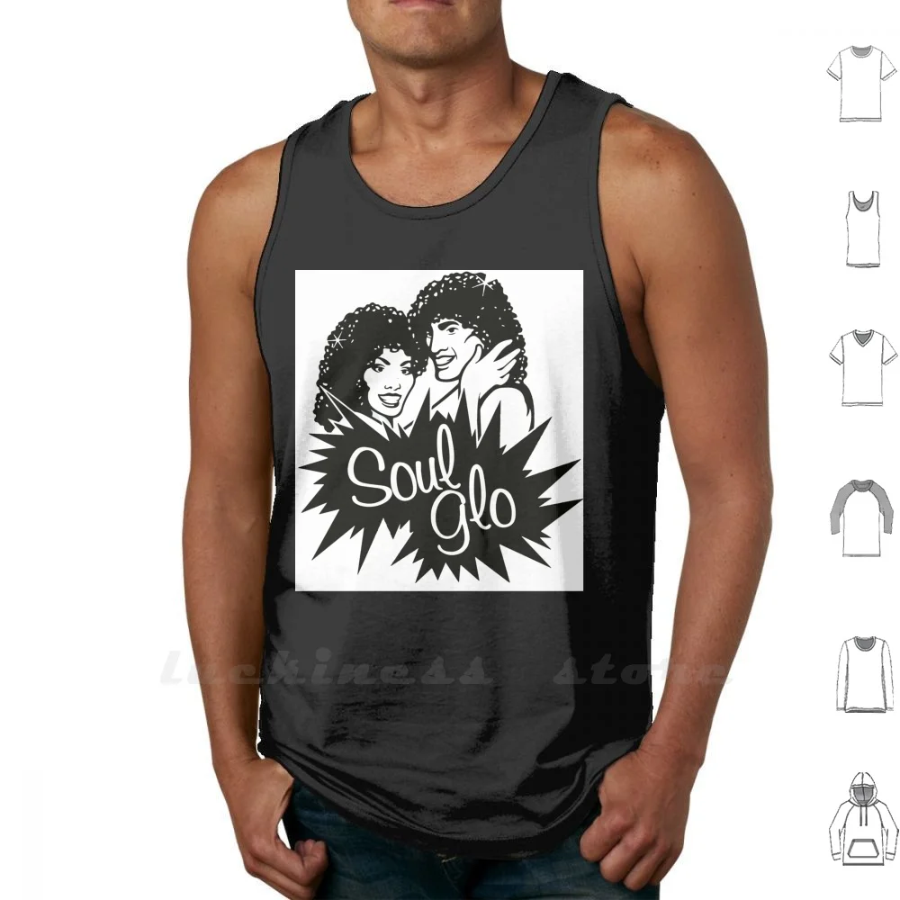 Soul Glo Canotte Gilet 100% Cotone Soulglo Comingtoamerica Royale Capelli Vintage Retro Movie Classic