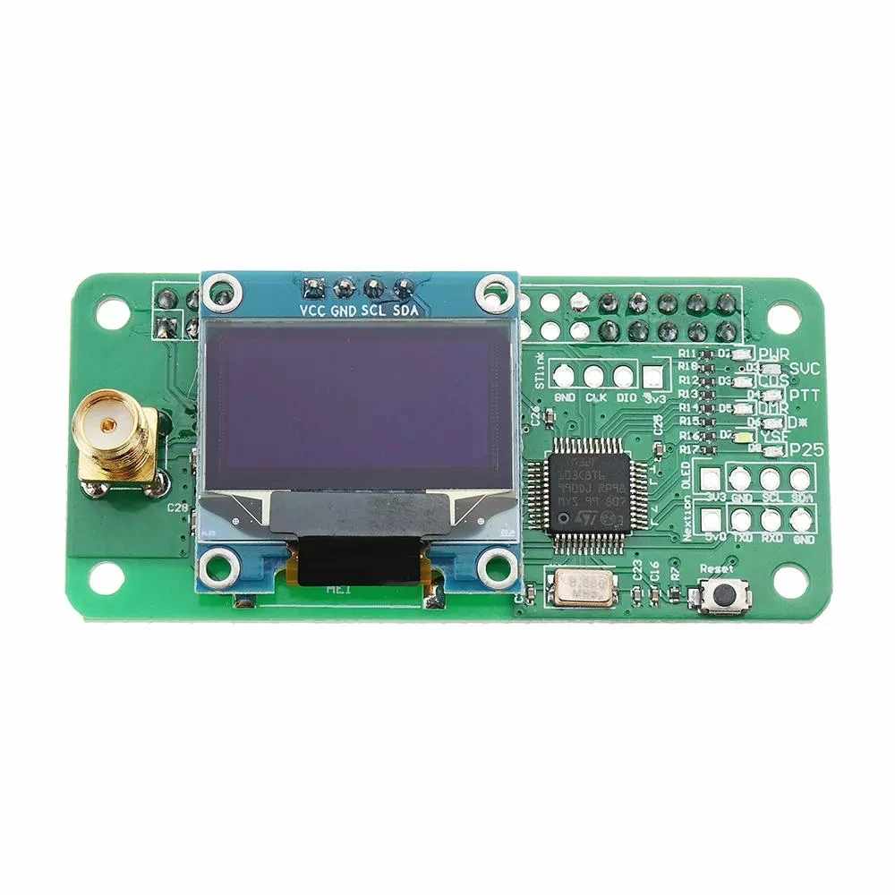 Antenna + Aluminum Case + OLED MMDVM Hotspot Support P25 DMR YSF For Raspberry Pi uhf vhf hotspot