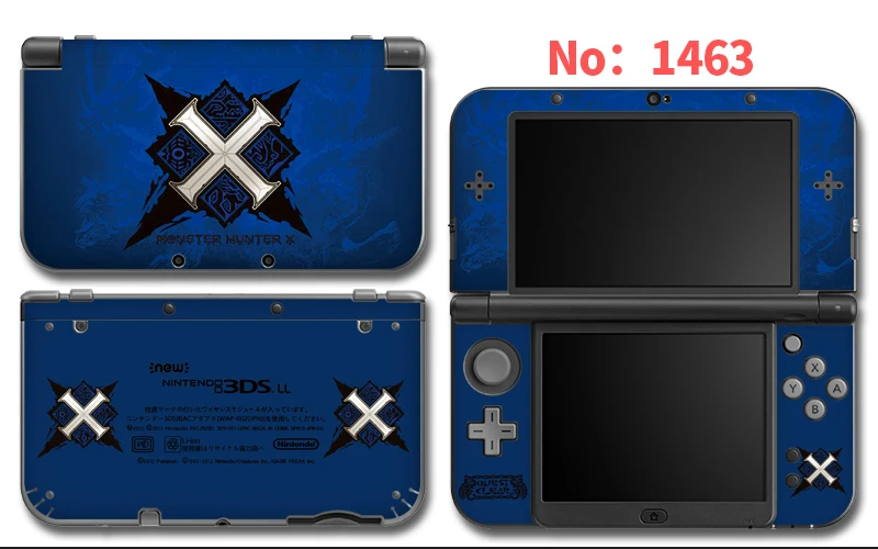 Protector Cover Decal Vinyl Skin Sticker for Nintendo NEW 3DS XL/LL Limited Machine Stickers 