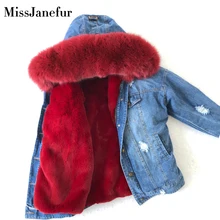 Women Denim Jacket With Fur hood Women Autumn Winter Denim Jacket Warm Upset Jacket Vintage Long Sleeve Loose Jeans Coat Outwear