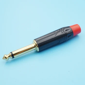 

10pcs Gold Plated 6.5mm Sophomore Core Plug 6.3 Xlr Audio Connector Jack 6.35mm Amplifier Microphone Mic Socket For Guitar Plug