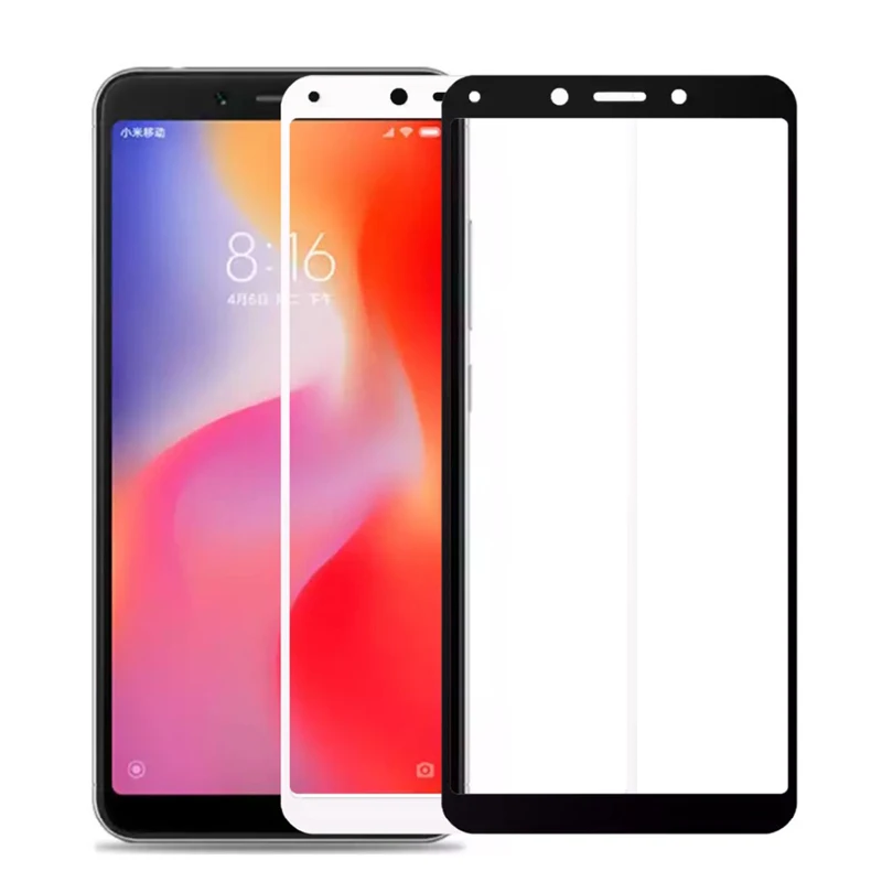 

15D Screen Protector Full Glue For Xiaomi Redmi 6A 6 Pro Back Camera Lens Film Protective Glass On Ridmi 6 A2 Lite Edge to Edge