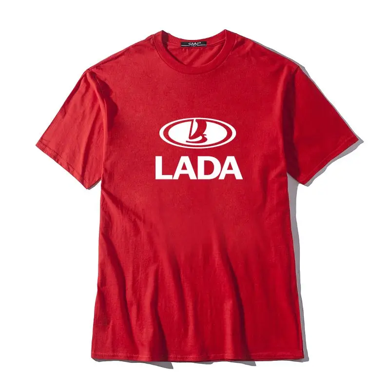 100 хлопок Лада Футболка мужская размера плюс Забавные футболки для мужчин принт уличная Футболка Мода harajuku брендовая одежда Y93XV - Цвет: Red