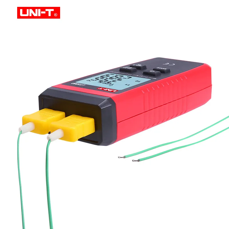 UNI-T цифровой термометр C/F Пирометр-50~ 1200C контактный тип измеритель температуры K/J Termometro lcd подсветка UT320A UT320D