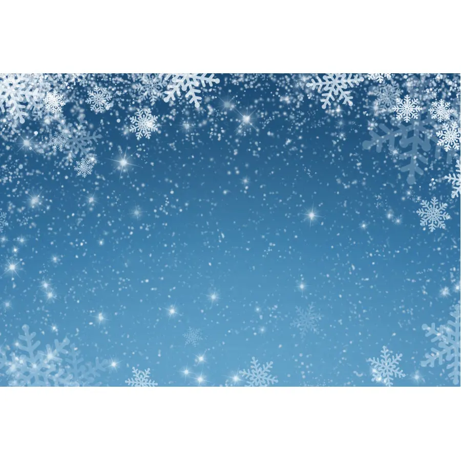 Snowflake Snowing Backdrop Newborns Wedding Blue Photography Xmas Family Holiday Party Decoration Photo Booth Studio Props | Дом и сад