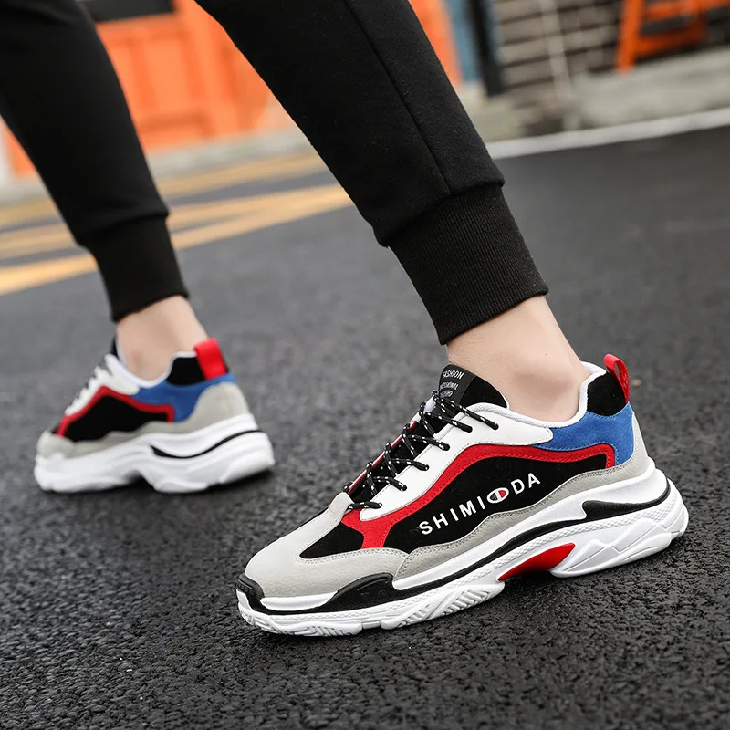 

2019 Spring Summer New Style Breathable Korean-style Trend Versatile Sports Footwear Running Shoes Students Synthetic Leather Sh