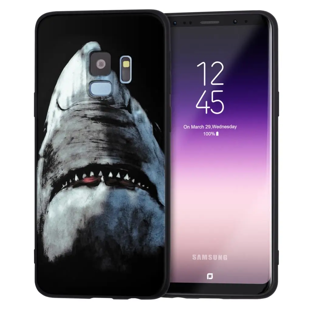 Черный матовый чехол для samsung Galaxy J7 J3 J5 A5 J4 J6 A6 плюс A7 S8 S9 S10 плюс S10e чехол силиконовый чехол-накладка из мягкого ТПУ - Цвет: H8518