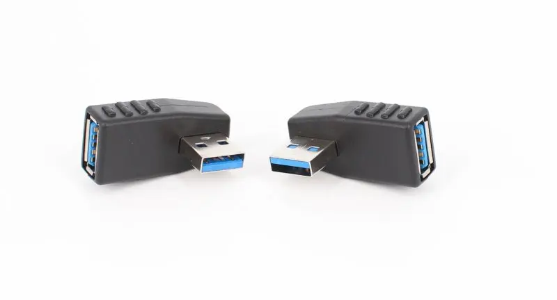 90 градусов угловой левосторонний правосторонний разъем USB 3,0 папа-мама разъем адаптера для портативных ПК и Прямая поставка