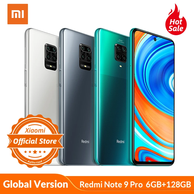 Новая глобальная версия Xiaomi Redmi Note 9 Pro 128 ГБ nfc смартфон 6 64mp четыре камера Snapdragon 720G