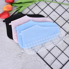 Многоразовые водонепроницаемые непромокаемые чехлы для обуви силиконовые моющиеся износостойкие Чехлы для обуви резиновые сапоги для взрослых детей