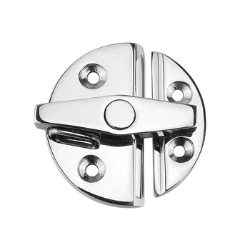 

Hot Door Clasp Durable Portable Hatch Lock Cabin Accessories Boat Hardware Round Door Clasp Box Buckle For Yacht Stainless Steel