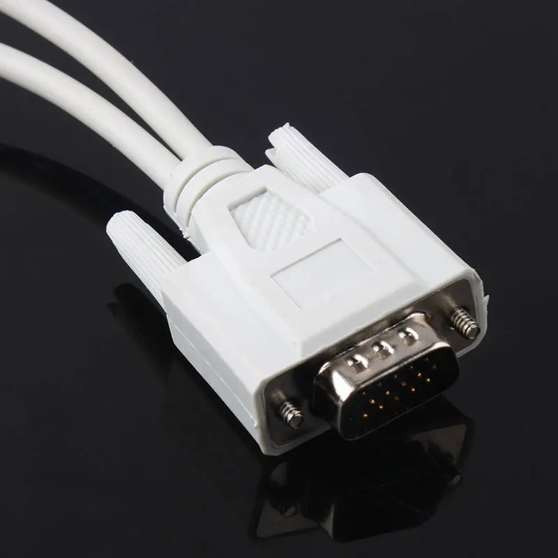 15 Pin VGA мужчины к 2 VGA SVGA переходник с внутренней резьбой разветвитель видео монитор Y кабель для двух мониторы VGA к одному VGA Порты и разъёмы