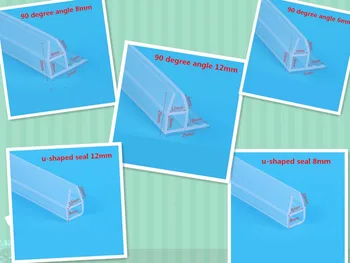 

Custom Made Silicone Draught Excluder 6 -12mm Thick Glass Screen Door Window Seal Weather Strip Draft Stopper Sealing Strip 2m