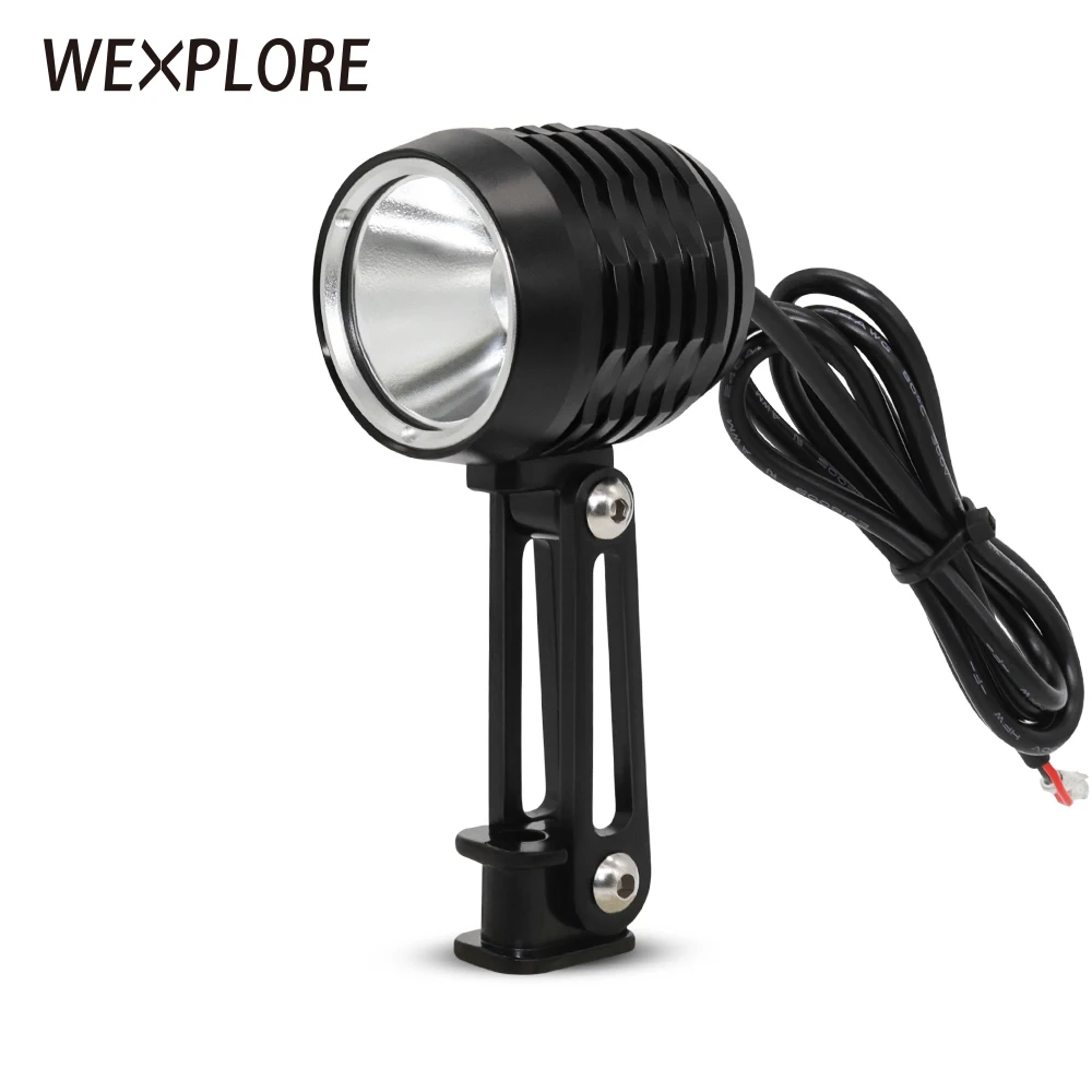 Clearance WEXPLORE 6V 12V 18V Electric Bike Light For Bafang TSDZ2 Mid Drive Motor LED Headlight CNC Housing Waterproof Ebike Lamp 0