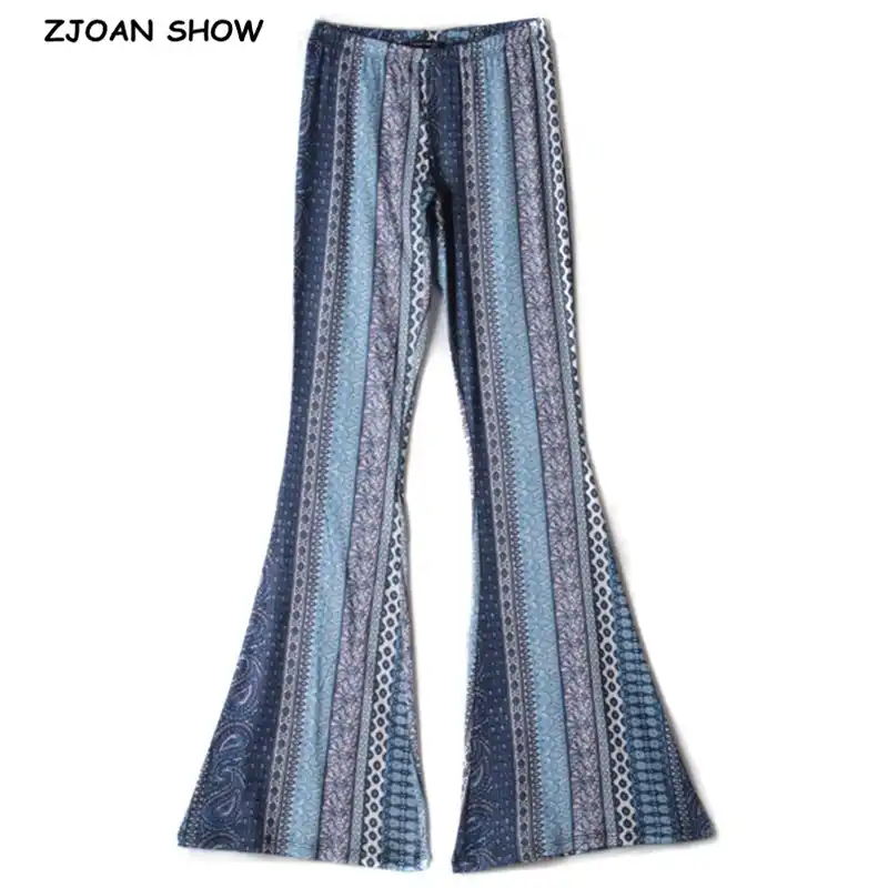 tribal bell bottom pants