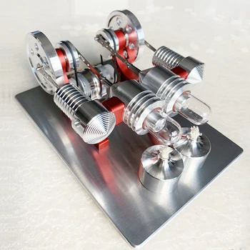 

2 Cylinder Stirling Engine Model Generator Micro External Combustion Engine Can Launch Popular Science Experiment Birthday Gift