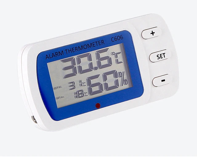 367D Indoor Outdoor Fridge Freezer Thermometer with 2 and Alarm for Home  Bar - AliExpress