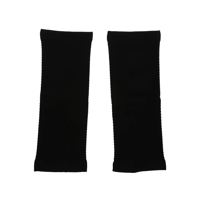 Pair Zigzag Pattern Stretchy Upper Arm Fat Burner Shaper Black for Lady | Спорт и развлечения