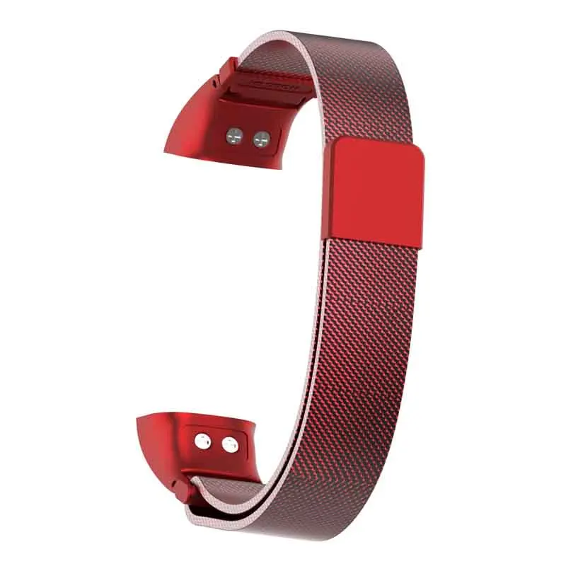 Металлическое запястье для huawei Honor Band 4 5 ремешок фитнес-браслет магнитный браслет Correa Pulsera для наручных часов спортивные часы ремень аксессуары - Цвет: Red