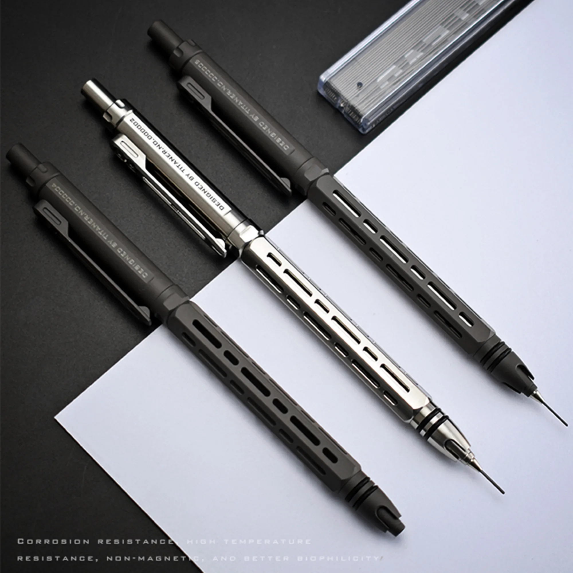 Titaner тактический EDC титана авто карандаш Шмидт свинцовый компонент офисные канцелярские принадлежности