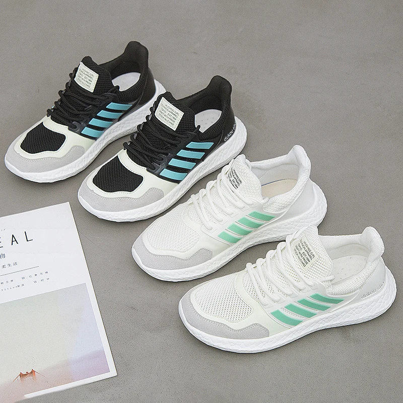 

Super Light Mesh Running Shoes for Girls Dance Fashion Female Kids Sneakers Reflective Luminous Shoes White Women Sports Shoes