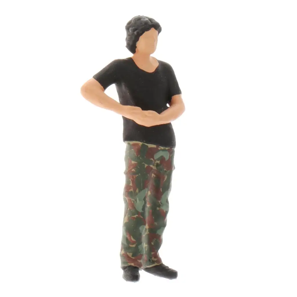 1:64 Miniature Street Repair Figures Doll Building Table Ornaments Scenery Building Accessories