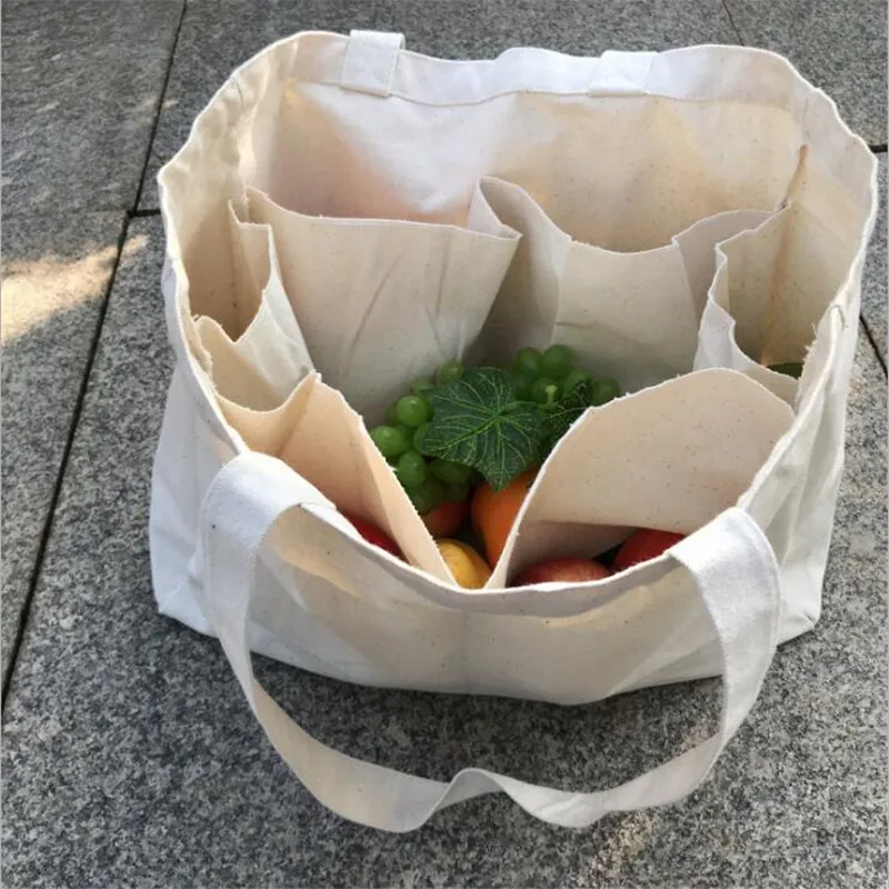 Big Size Canvas large Shopping Bag Home Large Organizer Storage Bag  Enviromental Protection White  Recycle Bag Organizer Bag