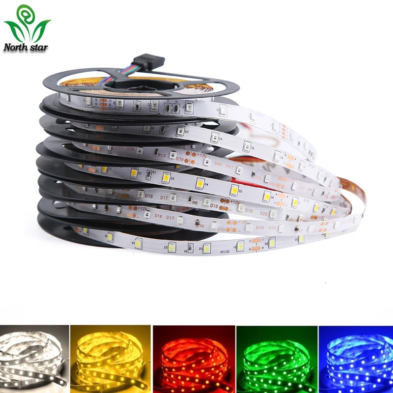 1/2/3/4/5M IP65 Водонепроницаемый/без Светодиодные ленты светильник 2835 SMD DC12V 60