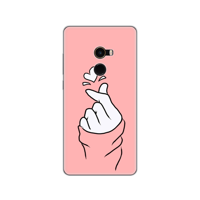 silicon TPU case for xiaomi Mix 2 case for xiaomi Mi Mix 2 Mix2 back cover protective printing transparent coque