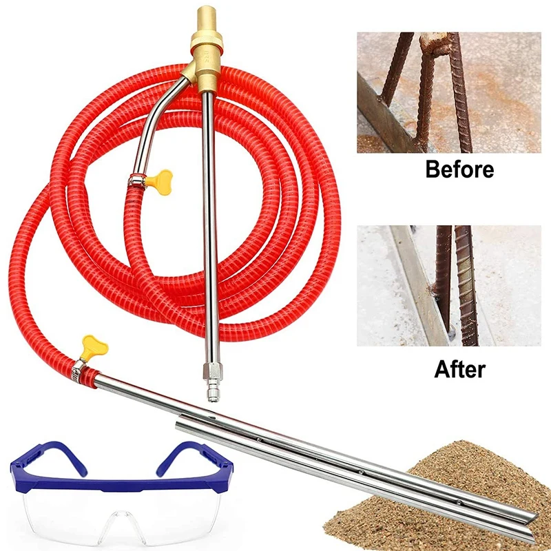 Pressure Washer Sandblasting Kit, Wet Sandblaster Attachment, 5000 PSI, 1/4 Inch Quick Disconnect 1Set