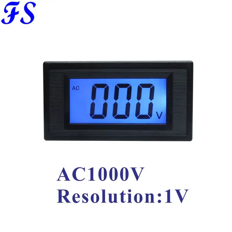 Цифровой измеритель напряжения переменного тока 1000 В с ЖК дисплеем разрешение 1 в