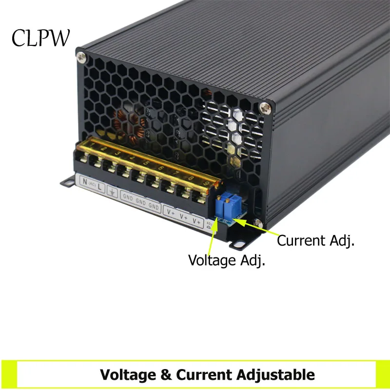 Импульсный источник питания DC24V 36V 48V 70V1500W одиночный выход Источник питания светодиодный светильник с ЧПУ CCTV шаговый трансформатор AC-DC Moter