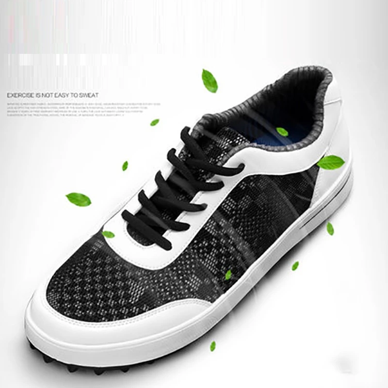 PGM Men Golf Shoes Breathable Mesh Golf Shoes Men Anti-slip Spikesless Outdoor Sneakers Men Sport Training Golf Shoes