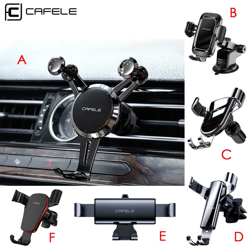 CAFELE GPS Car Phone Holder держатель для смартфона Stand Dashboard Gravity Grip Air Vent Mount telephone holder car |