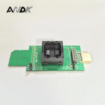 

eMMC socket test flash chip eMMC153 socket eMMC169 BGA169 socket BGA153 open top flash data backup data recovery SD HDMI